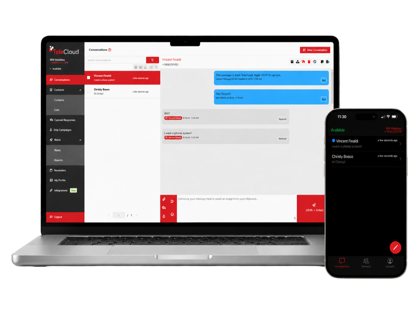 TeleCloud Textview