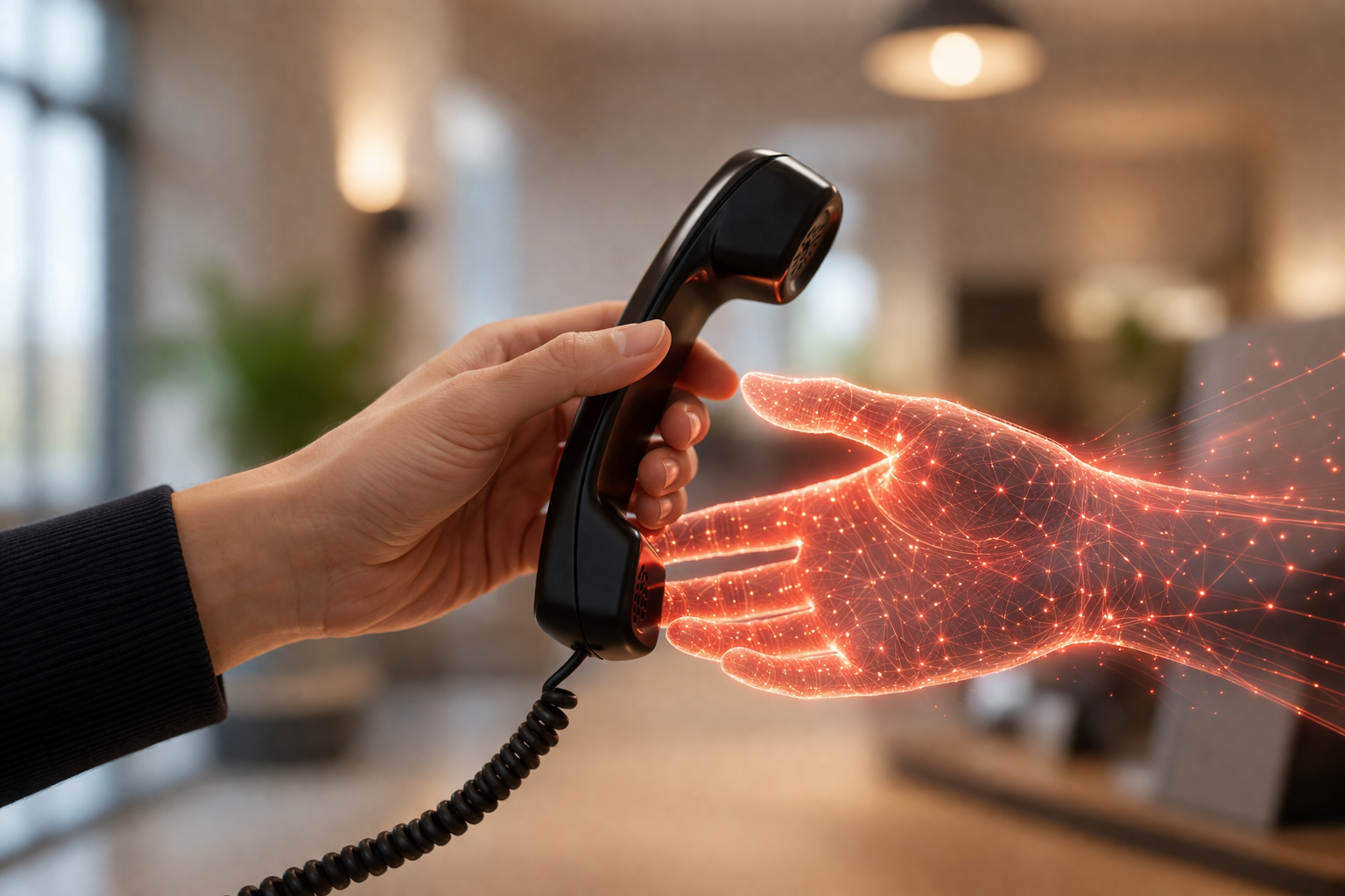 ai receptionist vs human receptionist