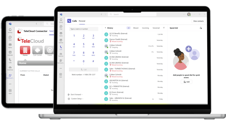 TeleCloud + MS Teams on Laptop_Tablet