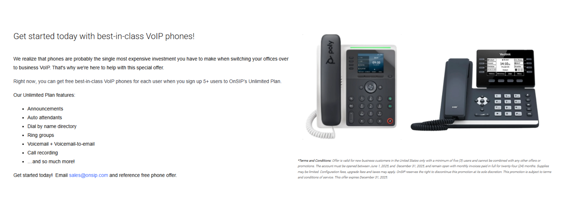 free phone ex onsip
