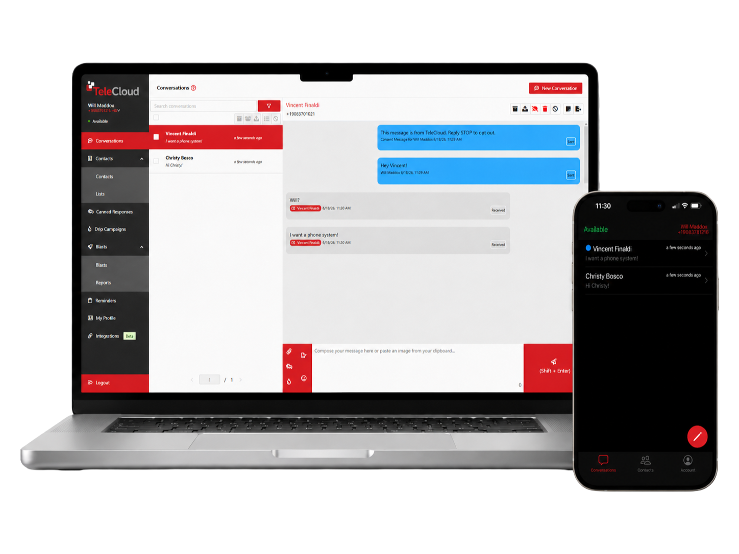 TeleCloud Textview